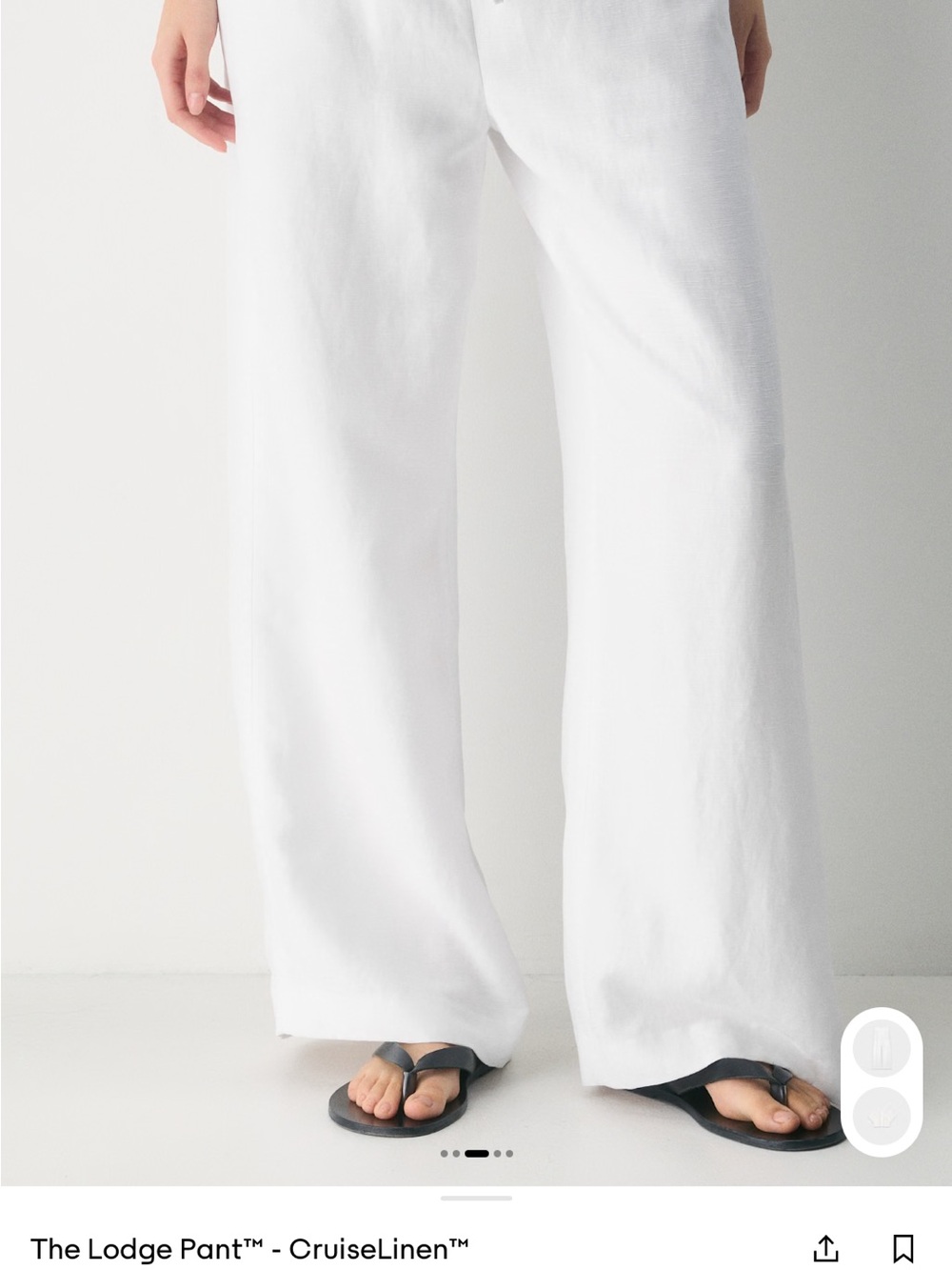Aritzia Wilfred White Lodge Pant